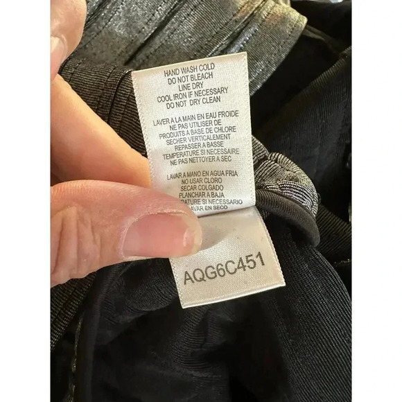 BCBGMAXAZRIA Gunmetal Mini Bodycon Dress Size Medium - Picture 7 of 10